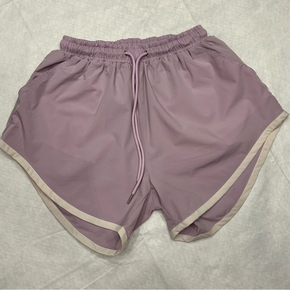 American Bazi Lilac Women's Athletic Shorts Large Running Working Out Gym